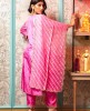 Kurti and Pant Set in Silk with Banarasi Dupatta in Pink
