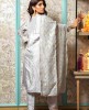 Kurti and Pant Set in Silk with Banarasi Dupatta in Grey