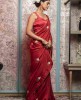 Red color Saree in Dola Silk