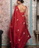 Red color Saree in Dola Silk