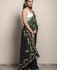 Bottle Green color Saree in Dola Silk