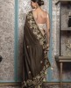 Brown color Saree in Dola Silk