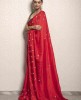 Red color Saree in Dola Silk
