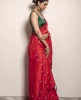 Red color Saree in Dola Silk