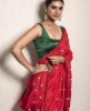 Red color Saree in Dola Silk