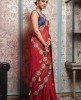 Red color Saree in Georgette