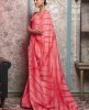 Shibori Print Saree in Light Pink color