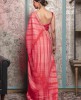 Shibori Print Saree in Light Pink color