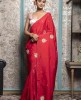 Red color Saree in Dola Silk