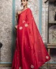 Red color Saree in Dola Silk