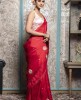 Red color Saree in Dola Silk