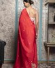 Red color Saree in Dola Silk
