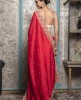 Cherry Red color Saree in Dola Silk