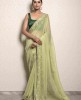 Pista Green Saree in Soft Organza