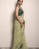 Pista Green Saree in Soft Organza