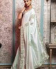 Mint Blue color Saree in Dola Silk