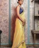 Lemon Yellow Saree in Dola Silk