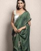 Dark Green color Saree in Dola Silk