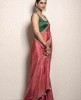 Reddish Pink color Saree in Dola Silk