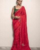 Red color Saree in Dola Silk