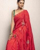 Red color Saree in Dola Silk