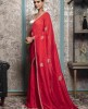 Red color Saree in Dola Silk
