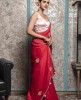 Red color Saree in Dola Silk