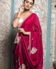 Dark Pink Saree in Dola Silk
