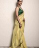 Lemon Yellow Saree in Dola Silk