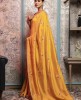 Mustard Yellow color Saree in Dola Silk