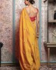 Mustard Yellow color Saree in Dola Silk