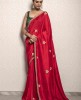 Red color Saree in Dola Silk