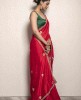Red color Saree in Dola Silk