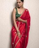 Red color Saree in Dola Silk
