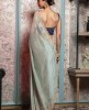 Sea Green color Saree in Dola Silk