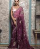 Lavender & Plum Ombre Saree in Soft Organza