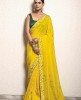 Bright Yellow Saree in  Dola Silk