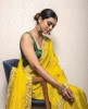 Bright Yellow Saree in  Dola Silk