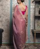 Onion Pink Saree in Pure Organza