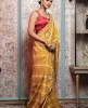 Mustard Yellow color Leheriya style Saree in Dola Silk 