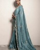Blue color Saree in Dola Silk